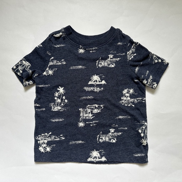 Old Navy Toddler Tee Beach Blue - Picture 1 of 4